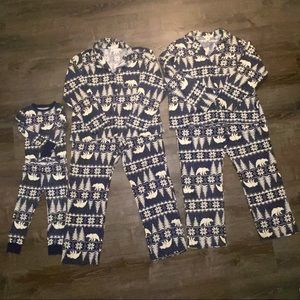 Like New 3 Pairs of Family Holiday Matching Pajamas Bundle